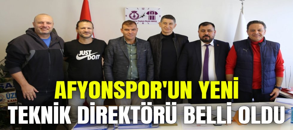 AFYONSPOR'UN YENİ TEKNİK DİREKTÖRÜ BELLİ OLDU