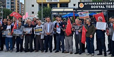 AFYON’DA FİLİSTİN İÇİN PROTESTO: 