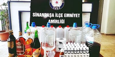 Afyon’da Kaçak Alkol Operasyonu