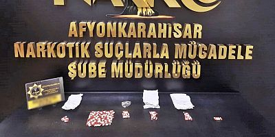 Afyon’da torbacılara operasyon: 158 uyuşturucu hap ele geçirildi!