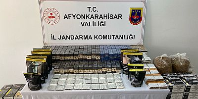 AFYONKARAHİSAR’DA KAÇAK TÜTÜN OPERASYONU