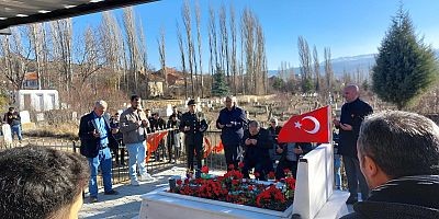 AFYONLU ŞEHİT, VEFATININ  1. YILINDA MEZARI BAŞINDA ANILDI