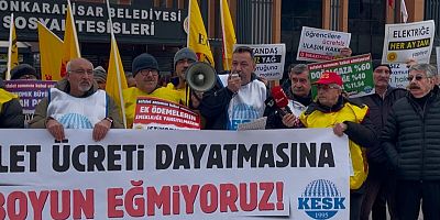 KESK AFYON İL TEMSİLCİSİ KARAASLAN: “SEFALET ZAMMI DEĞİL, EMEĞİMİZİN KARŞILIĞINI İSTİYORUZ”